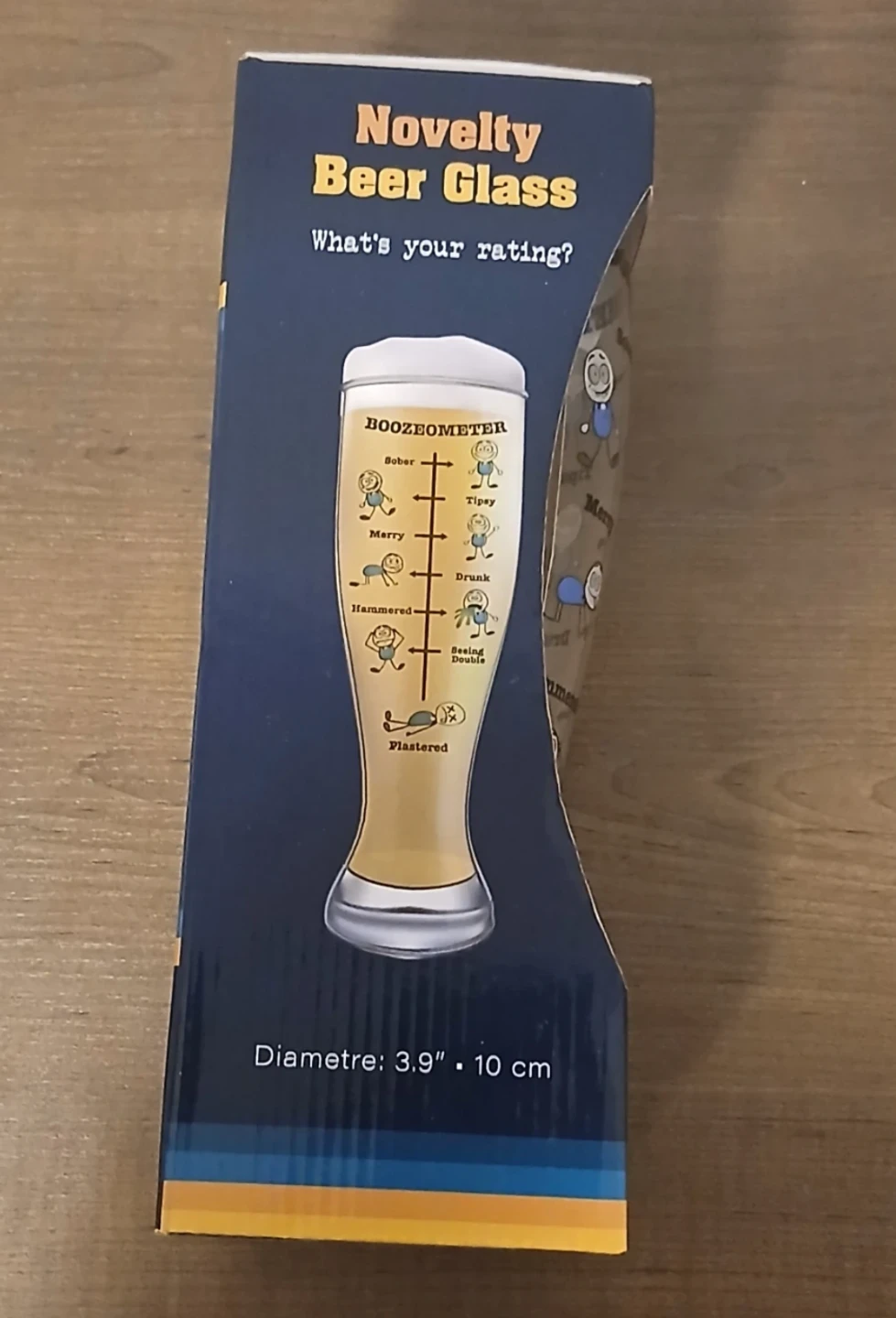 Novelty Beer Glass with Boozemeter - photo 2