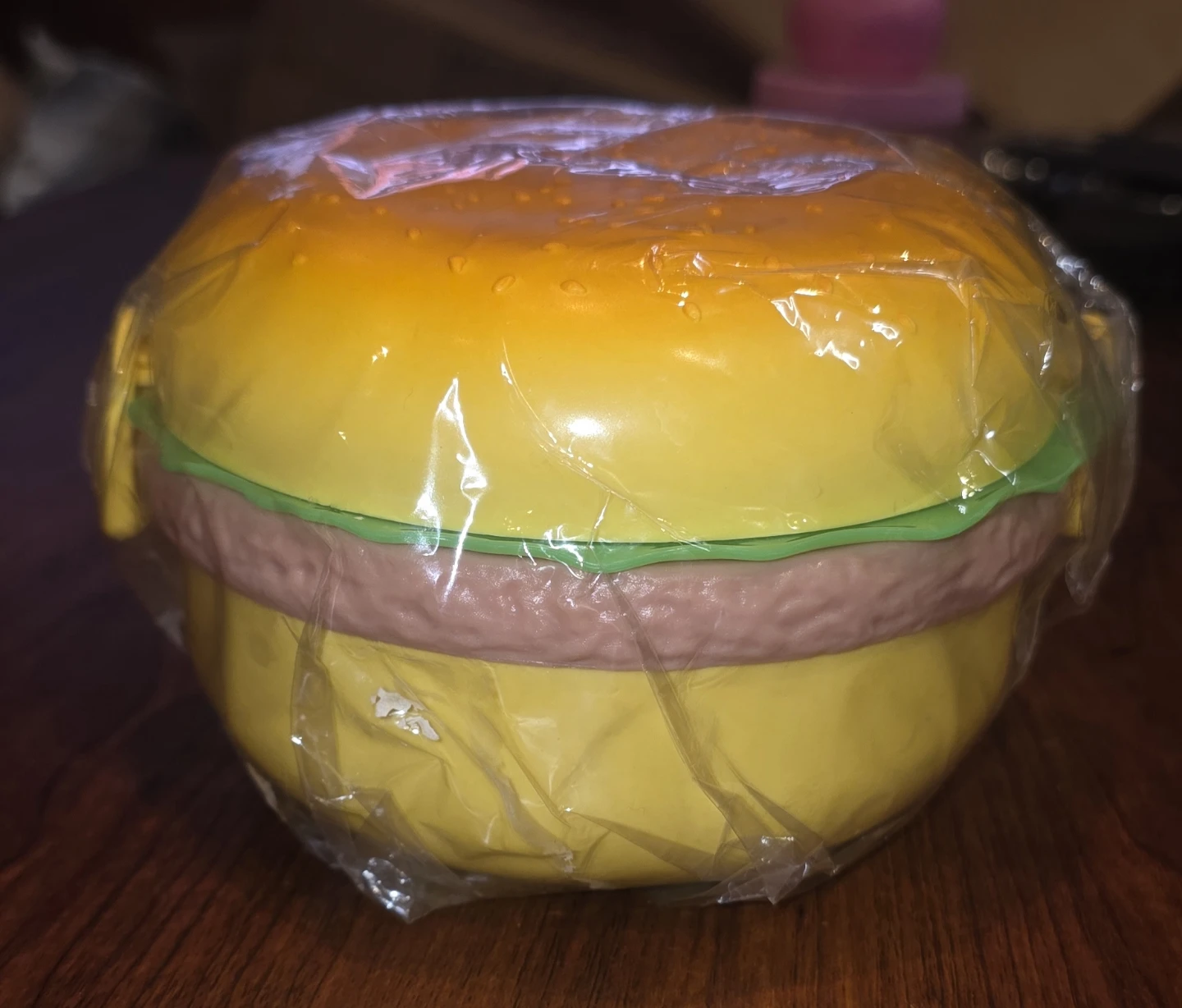 Hamburger Bento Box with Utensils