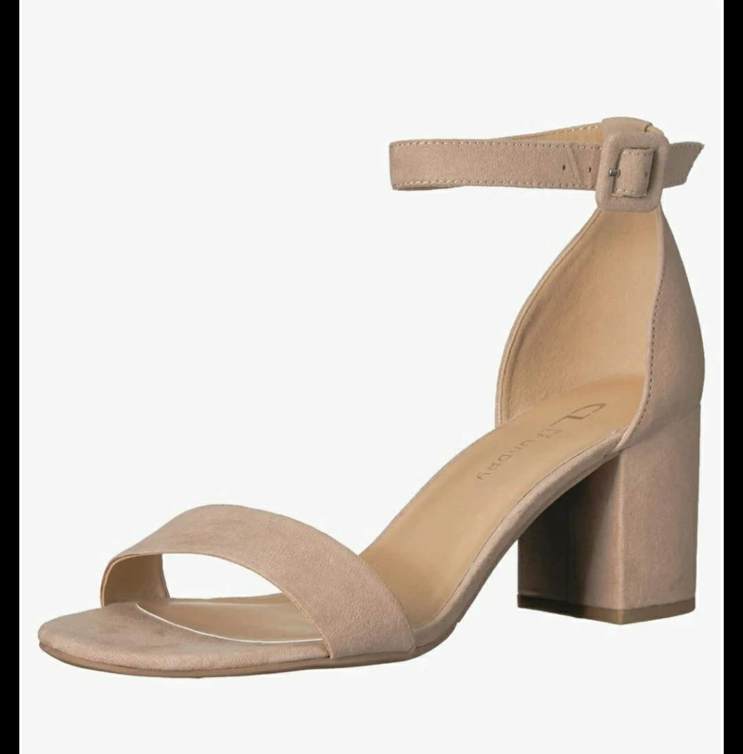Brand new CL by Laundry Suede Block Heel Sandals