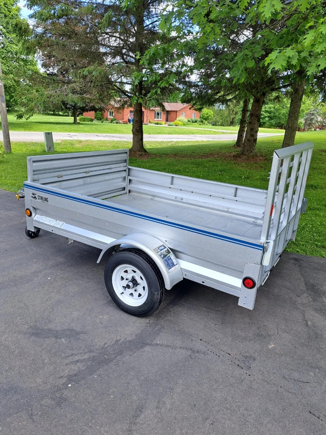 2023 5x7 galvanized utility trailer