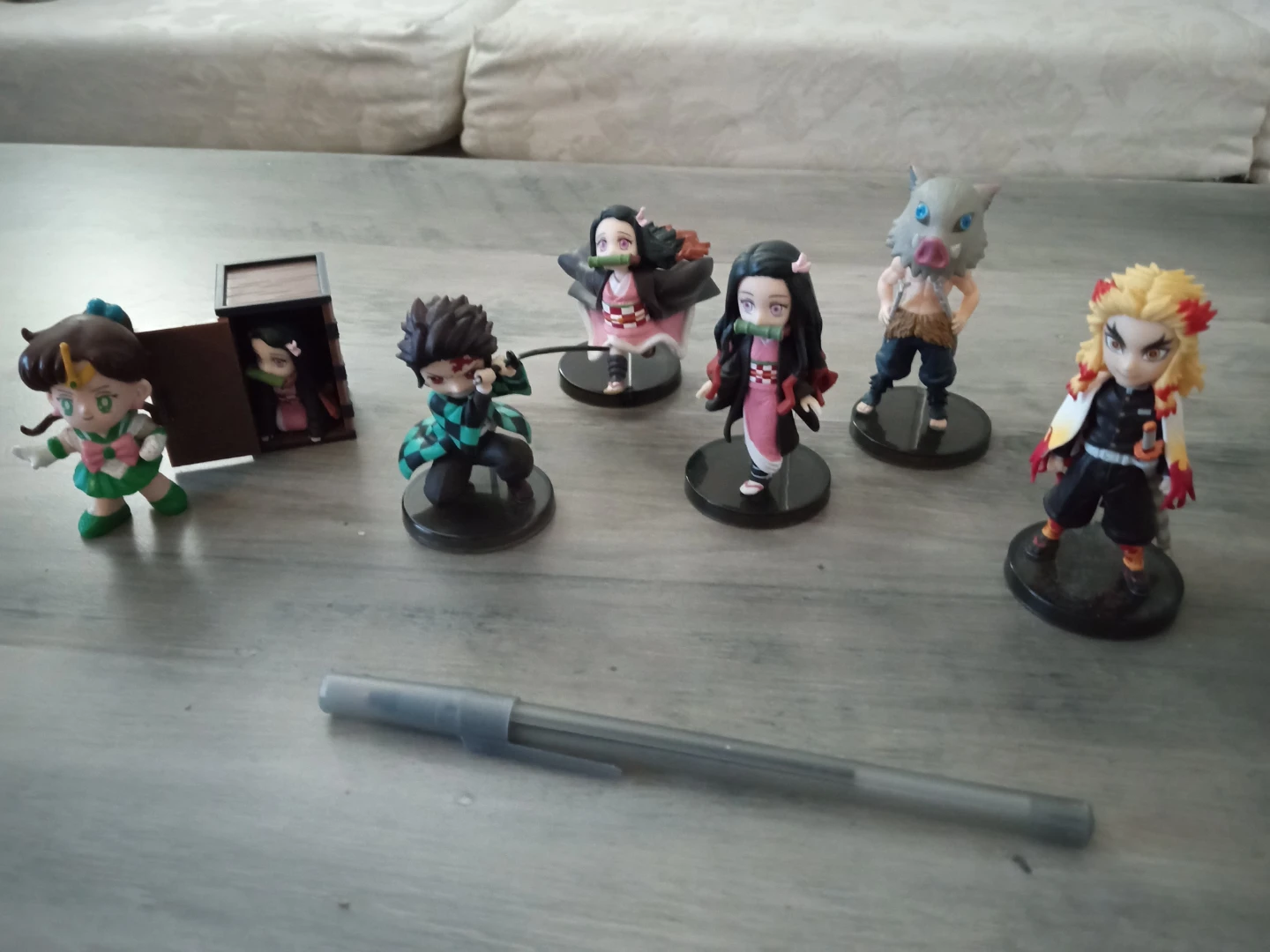 Anime Figure Collection (Demon Slayer & Sailor Moon) $30/set