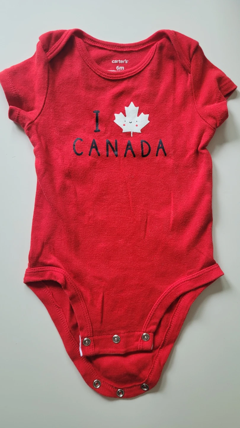 6M Carter's "I Love Canada" Baby Onesie