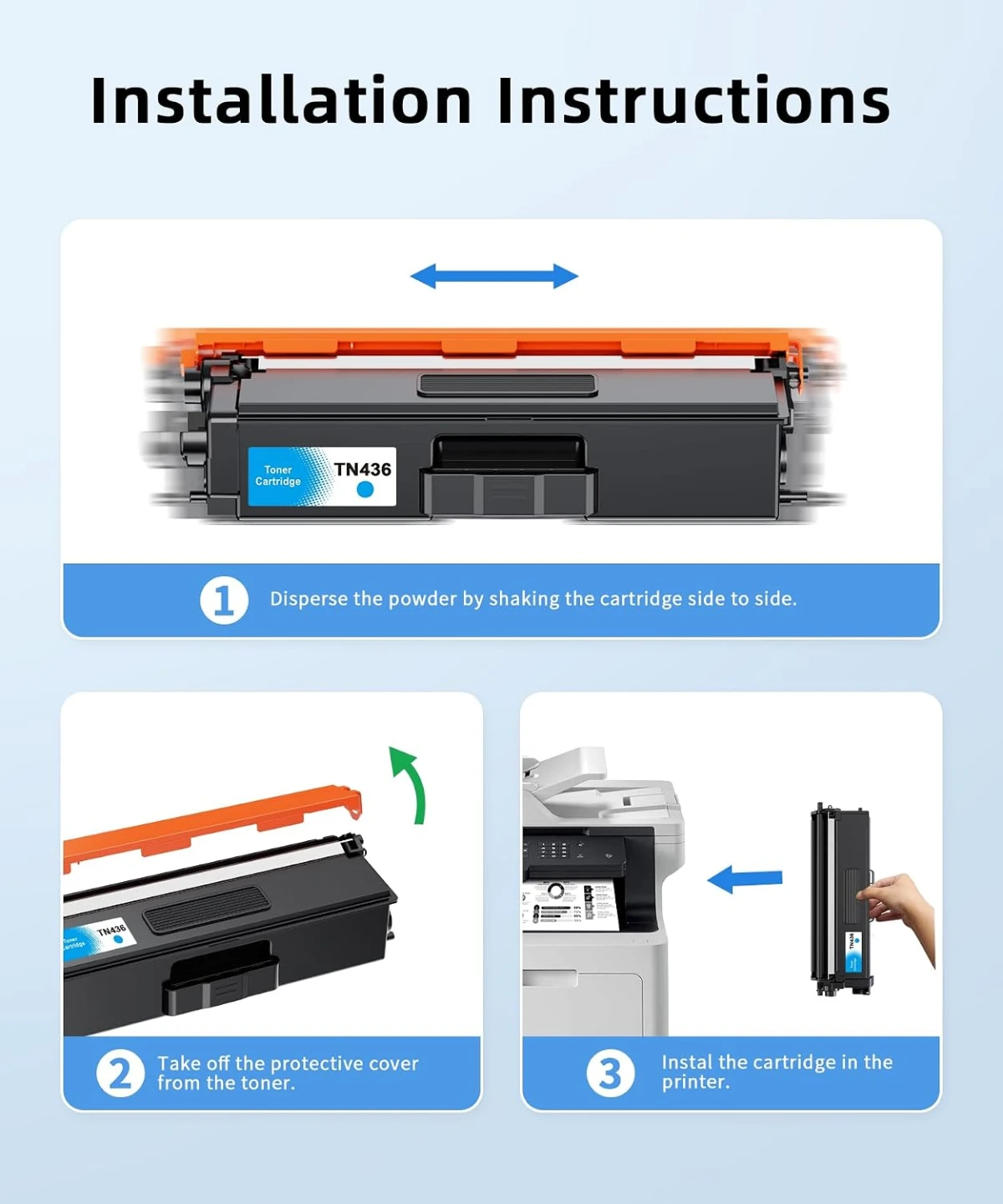 BNIB - TN436 Compatible Toner Cartridge Replacement - photo 4