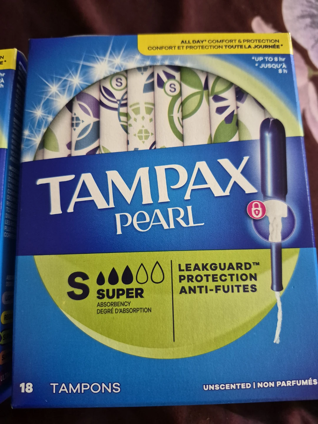 Tampax Pearl Super Absorbency Tampons i have 4 boxes