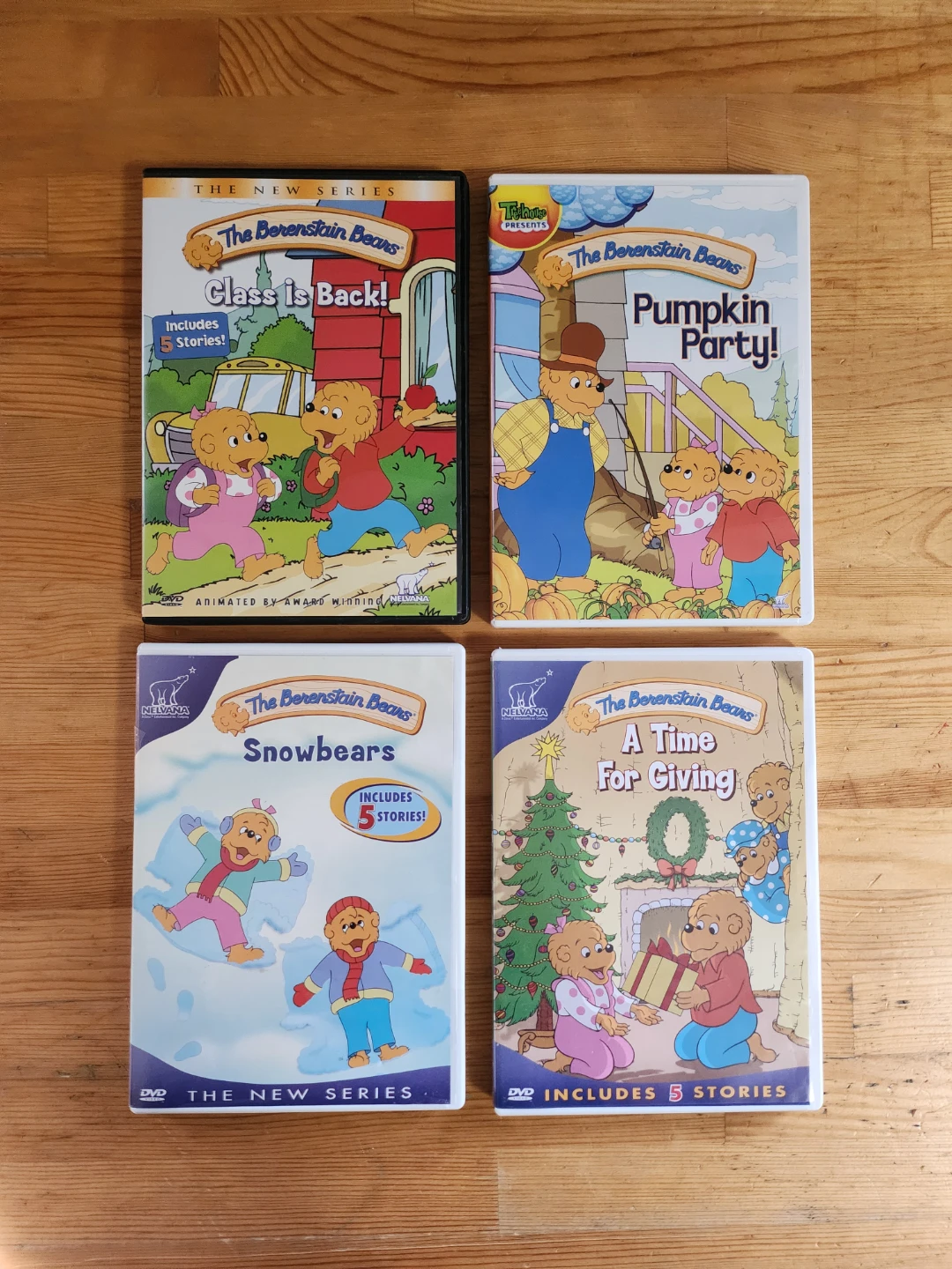 The Berenstain Bears DVD Set of 4- (Tested/works)