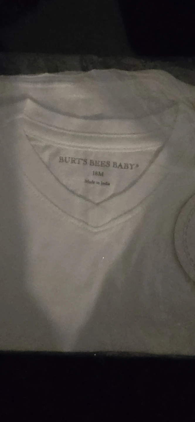 Burt's Bees Baby White T-Shirt - 18 Months
