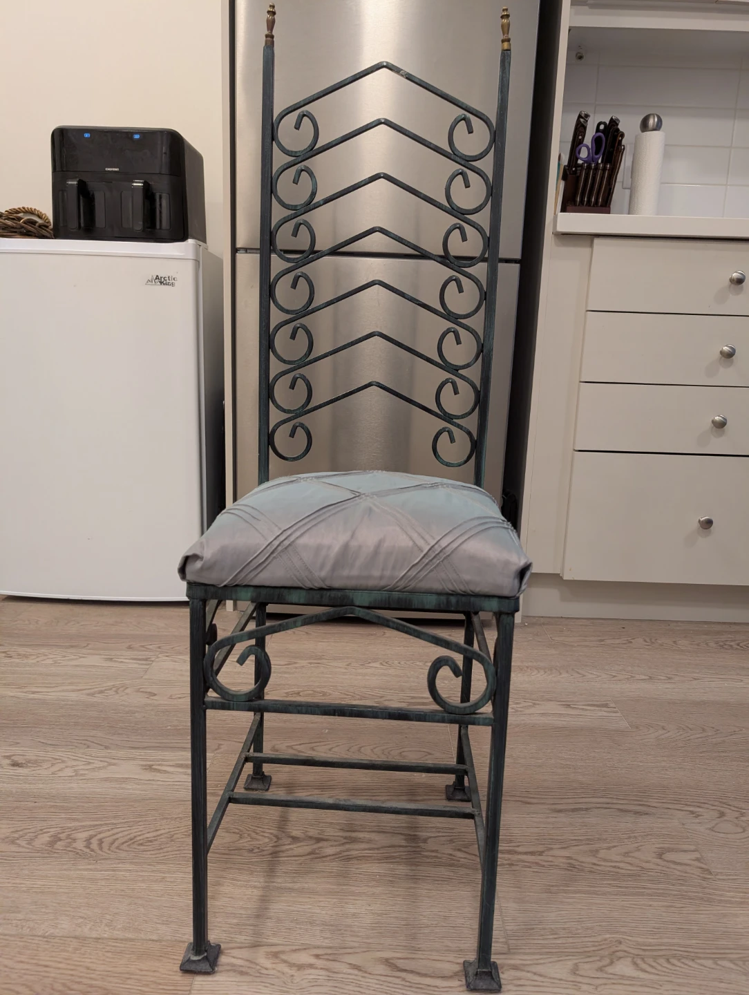 Ornate Metal Dining Chair
