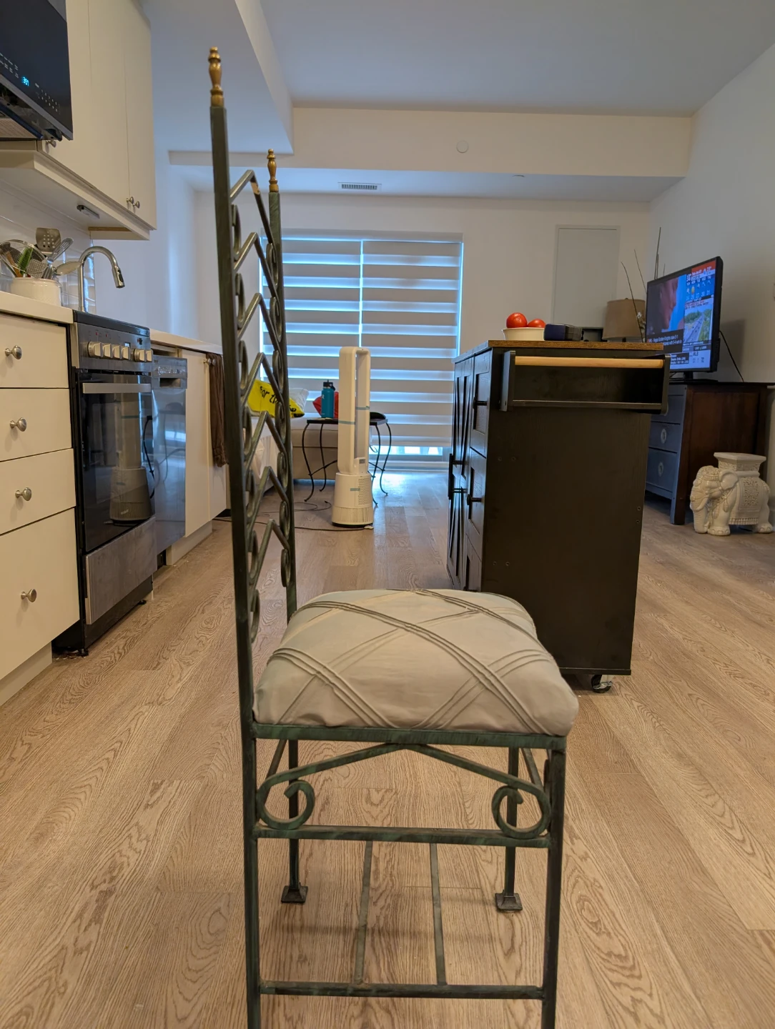 Ornate Metal Dining Chair - photo 2