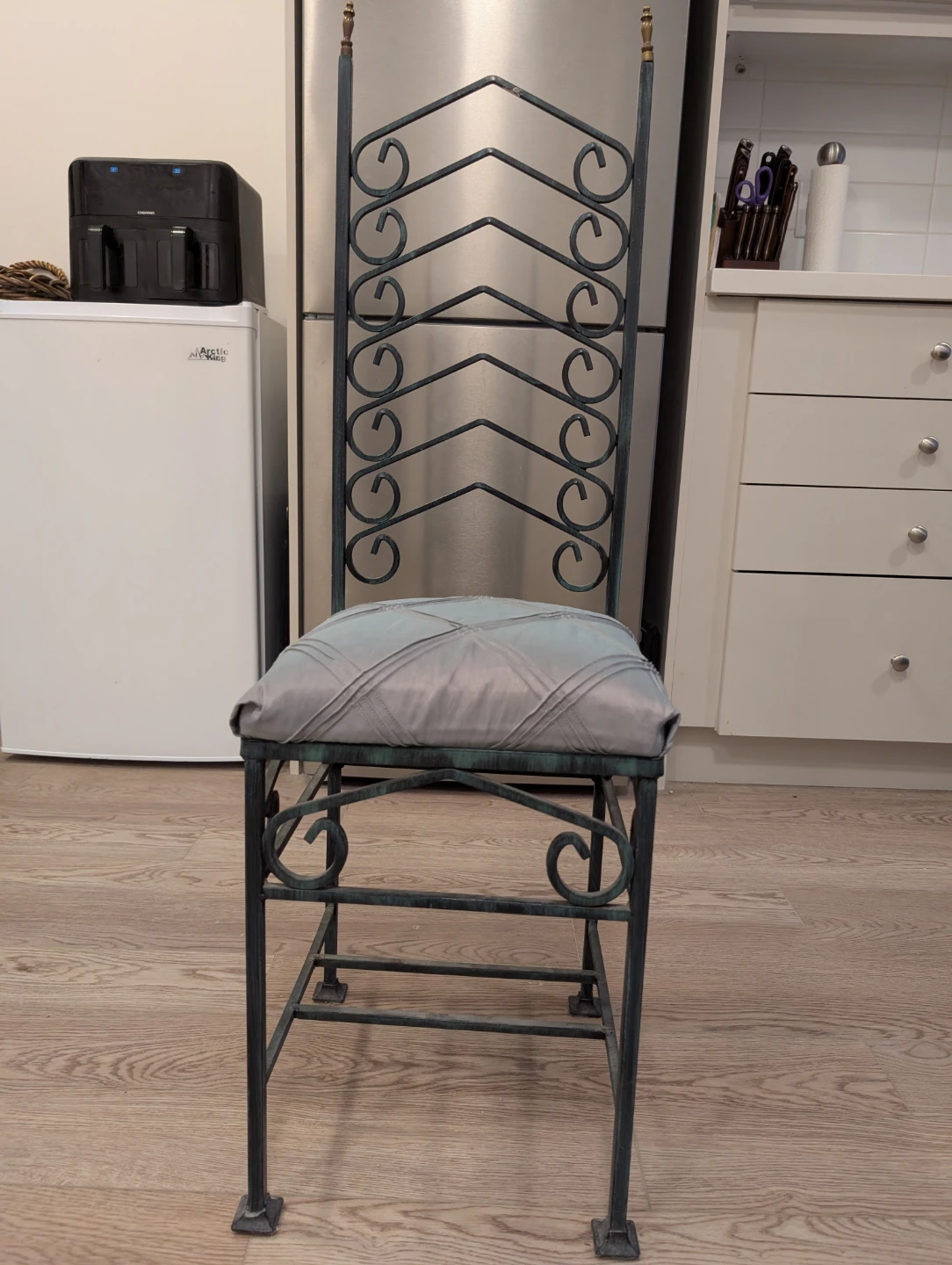 Ornate Metal Dining Chair - photo 3