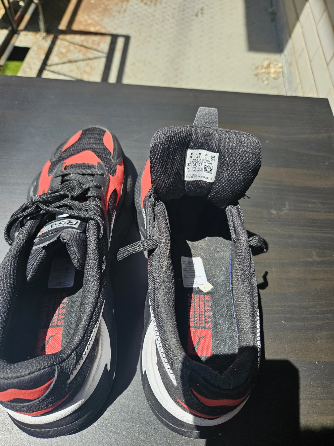 Puma RS-X Noir et Rouge Taille 10 (US), taille 43 (Europe) - photo 4