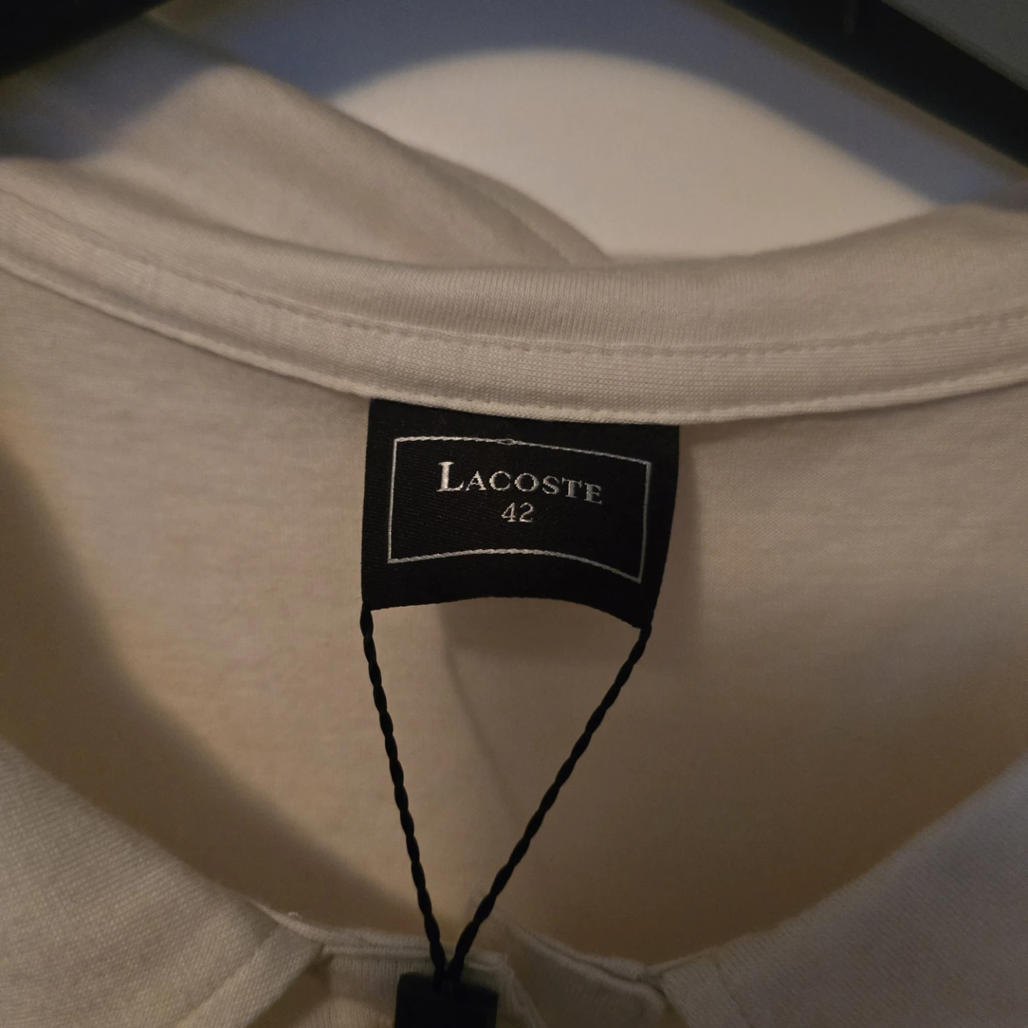 Lacoste Long Sleeve Polo Shirt - Cream - Size 42 - photo 4