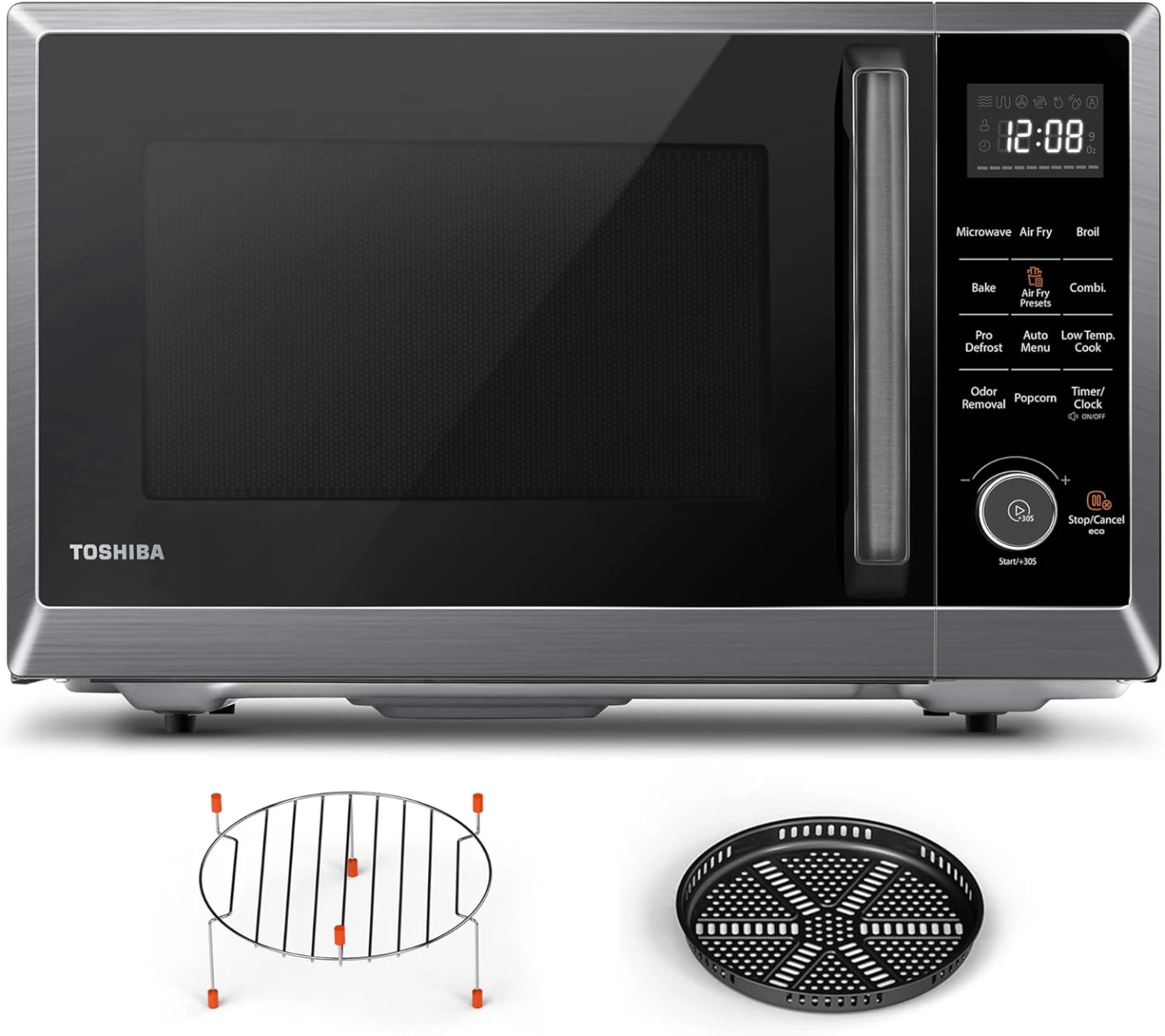 NEW TOSHIBA Combo 8-in-1 Countertop Microwave Oven Black