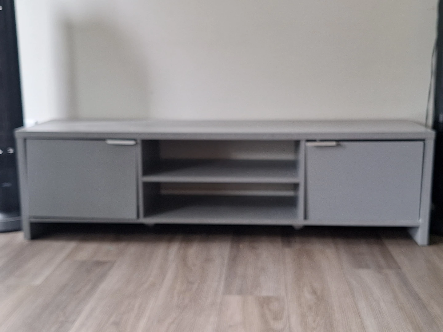 Grey TV Stand with Storage