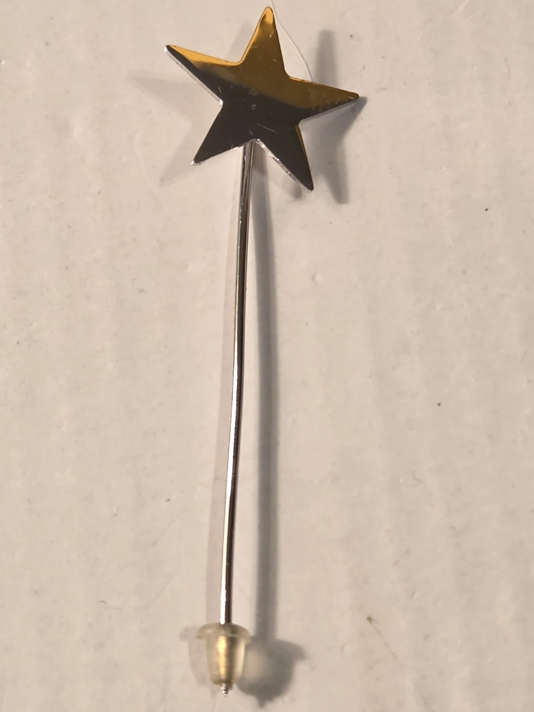 Silver  sterling Star Stick Pin Brooch