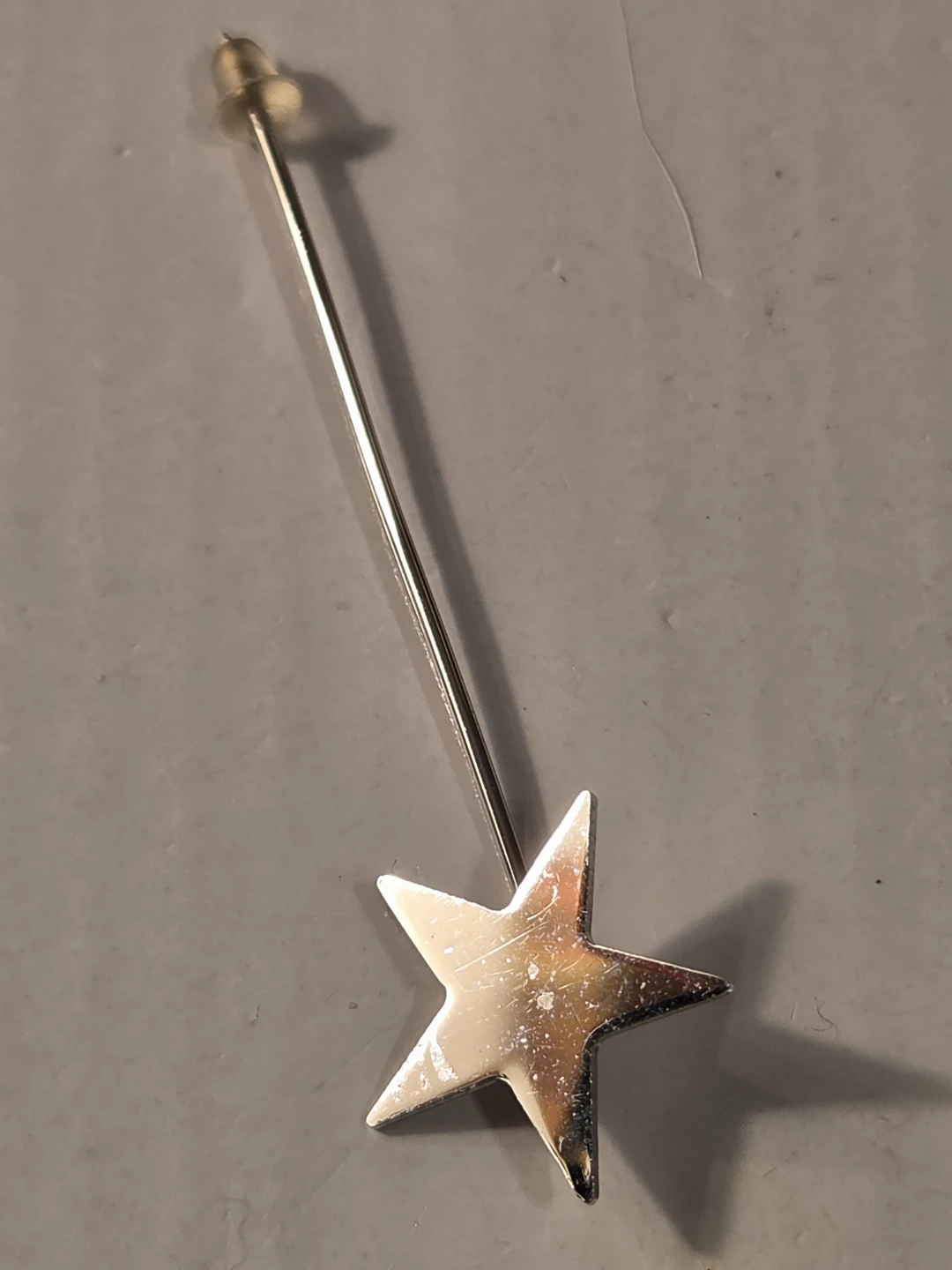 Silver  sterling Star Stick Pin Brooch - photo 2