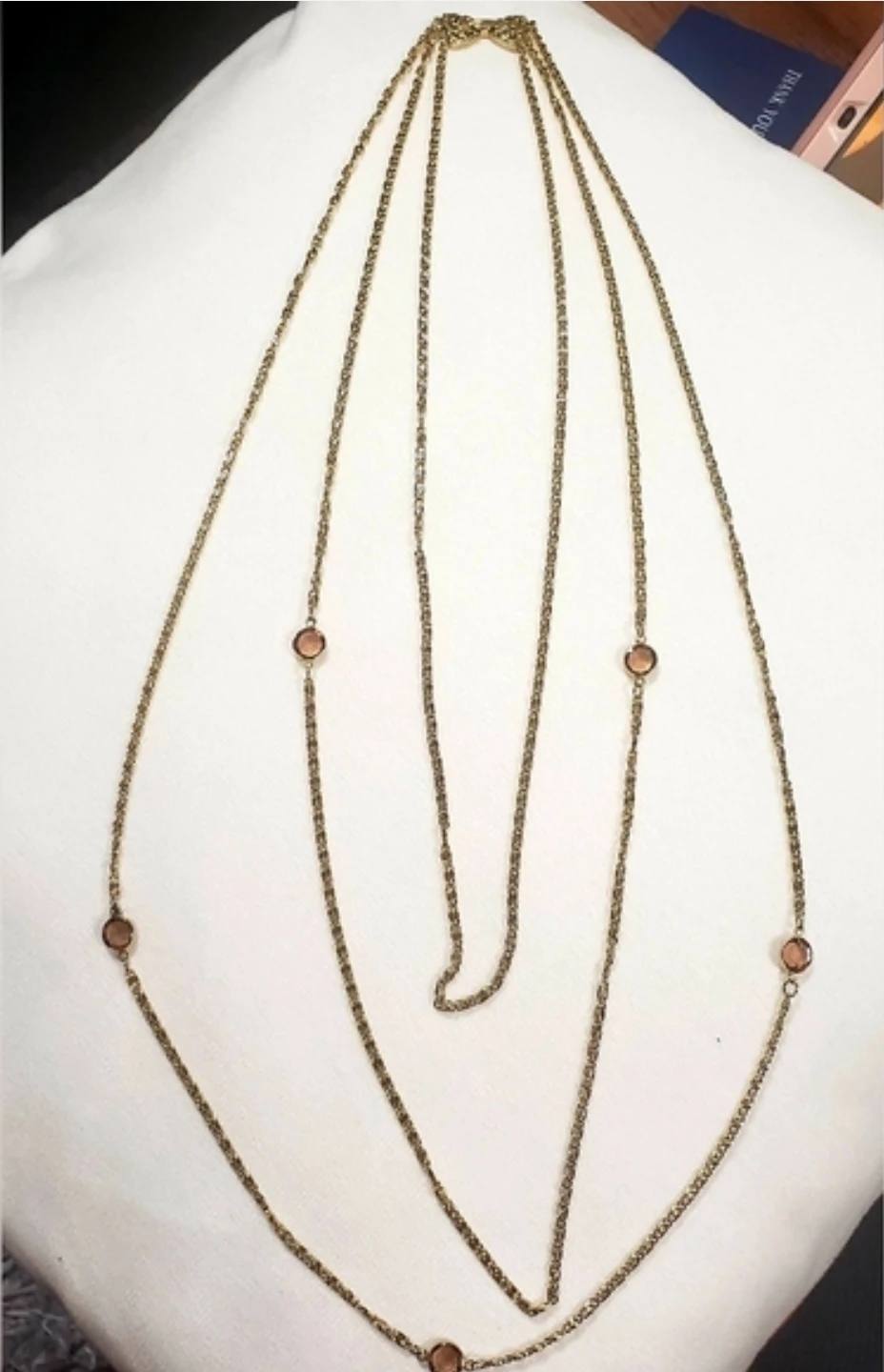 Vintage Goldette Layered Chain Necklace