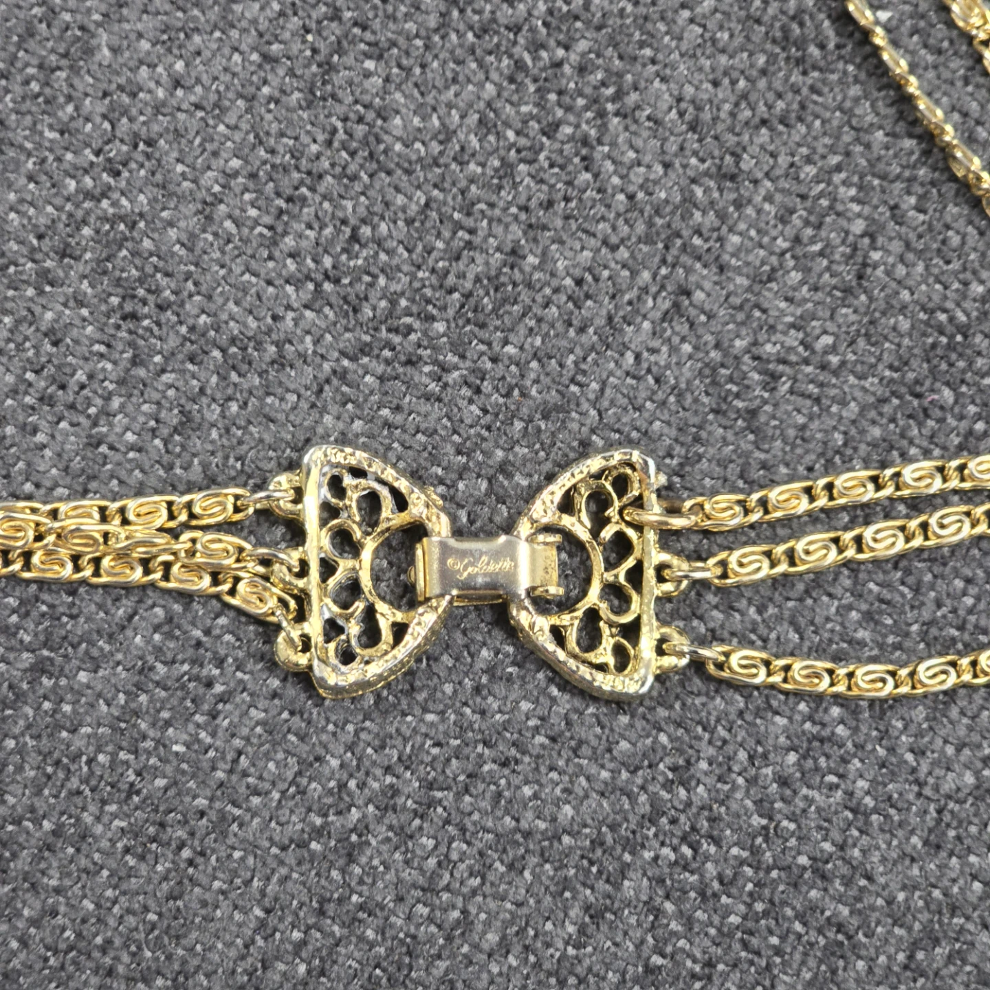 Vintage Goldette Layered Chain Necklace - photo 4