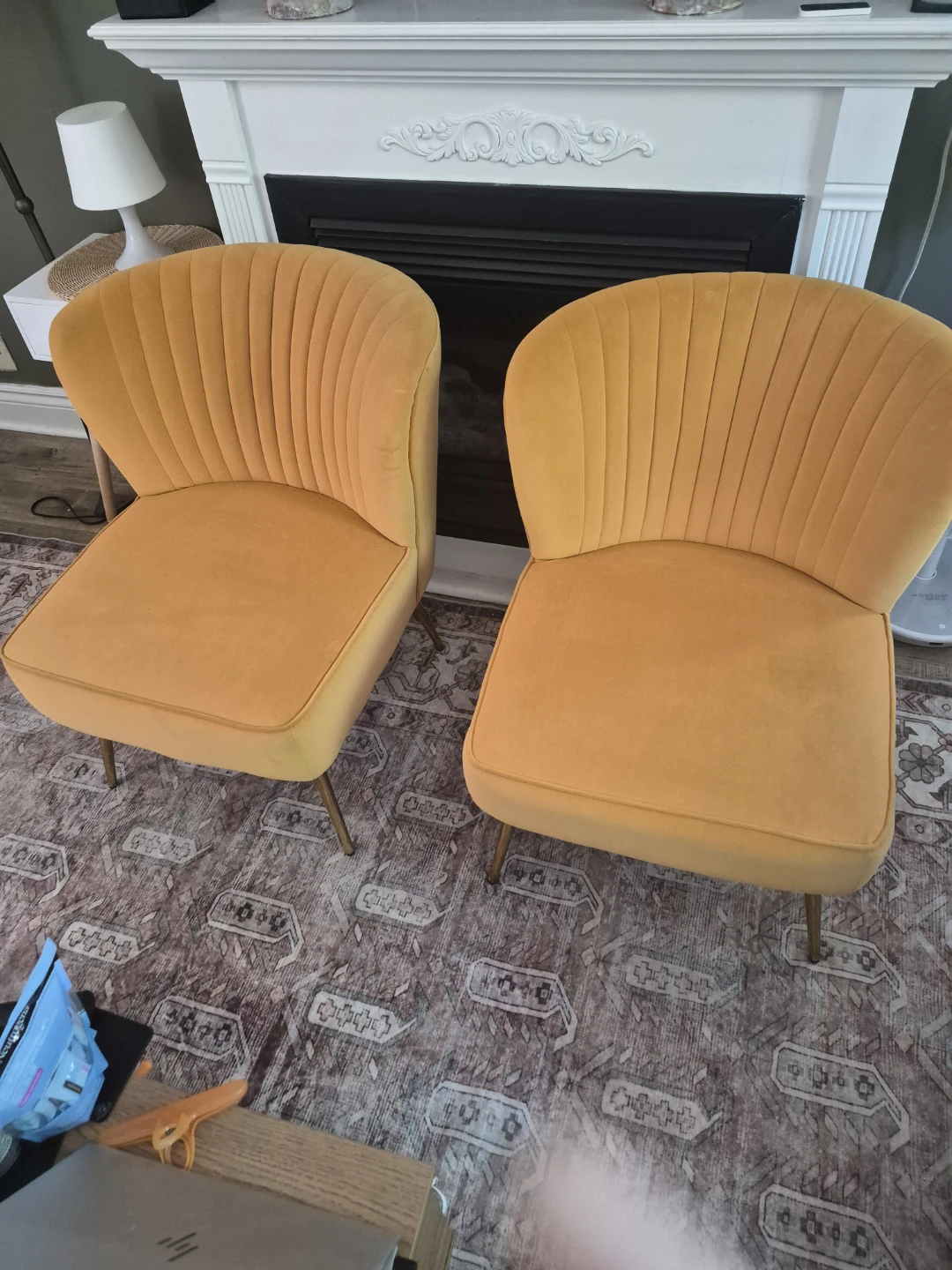 Accent Chairs - Mustard Yellow