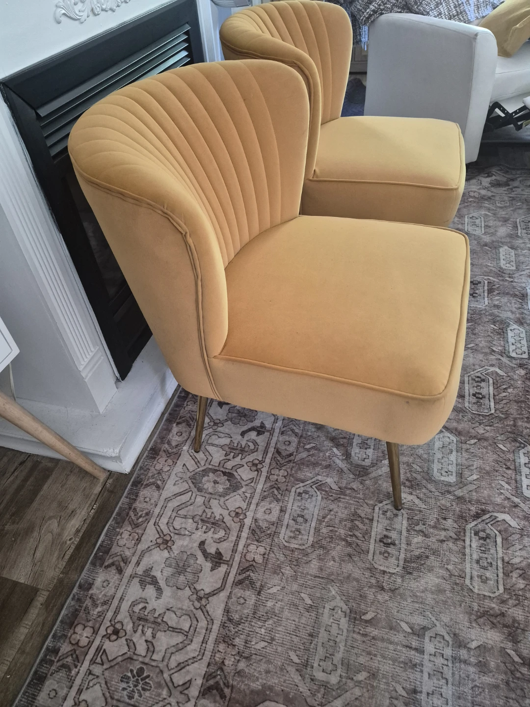 Accent Chairs - Mustard Yellow - photo 2