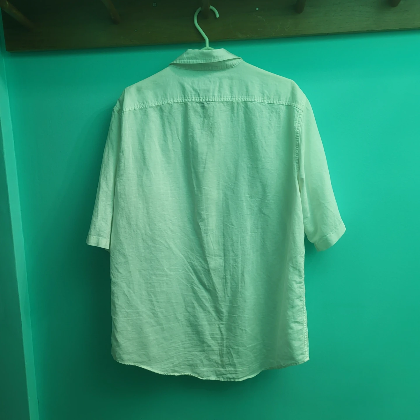 Structure Modern Fit Linen Blend Shirt - photo 3