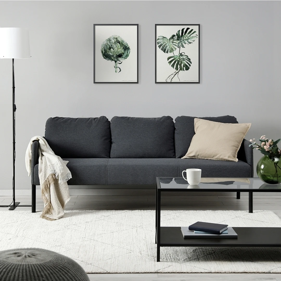 IKEA GLOSTAD Sofa Dark Gray