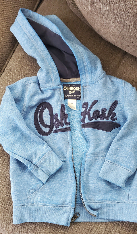 hoodie size 2t