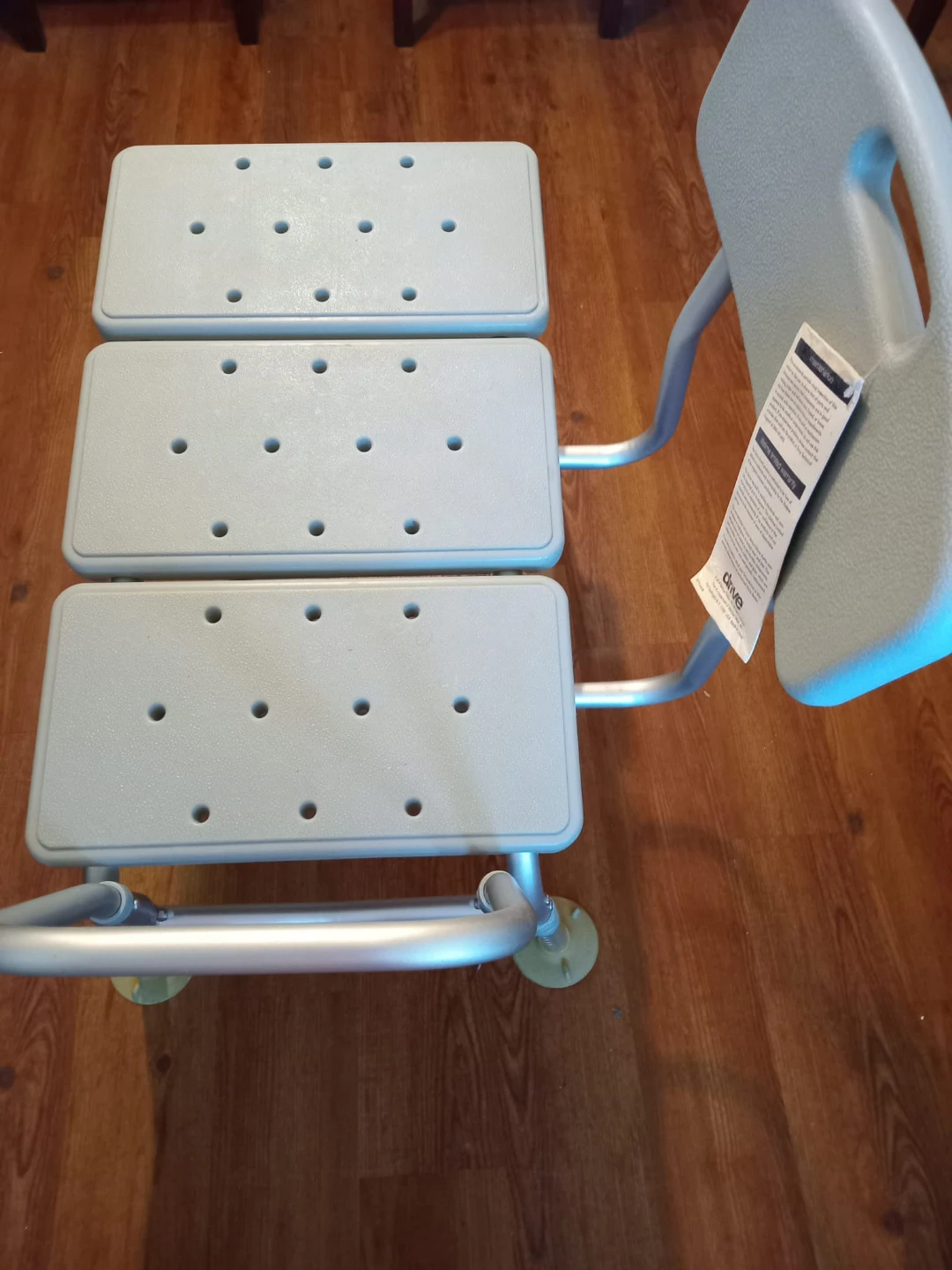 Drive Medical Bath Bench with Back and Arms