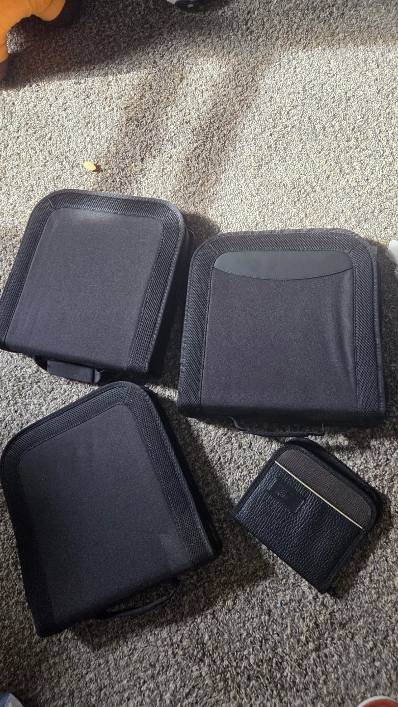 Black CD/DVD Storage Cases - Set of 4