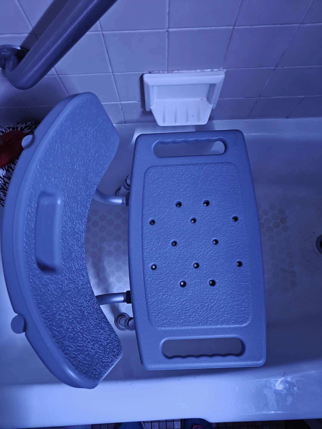 Adjustable Shower Chair with Back - photo 2