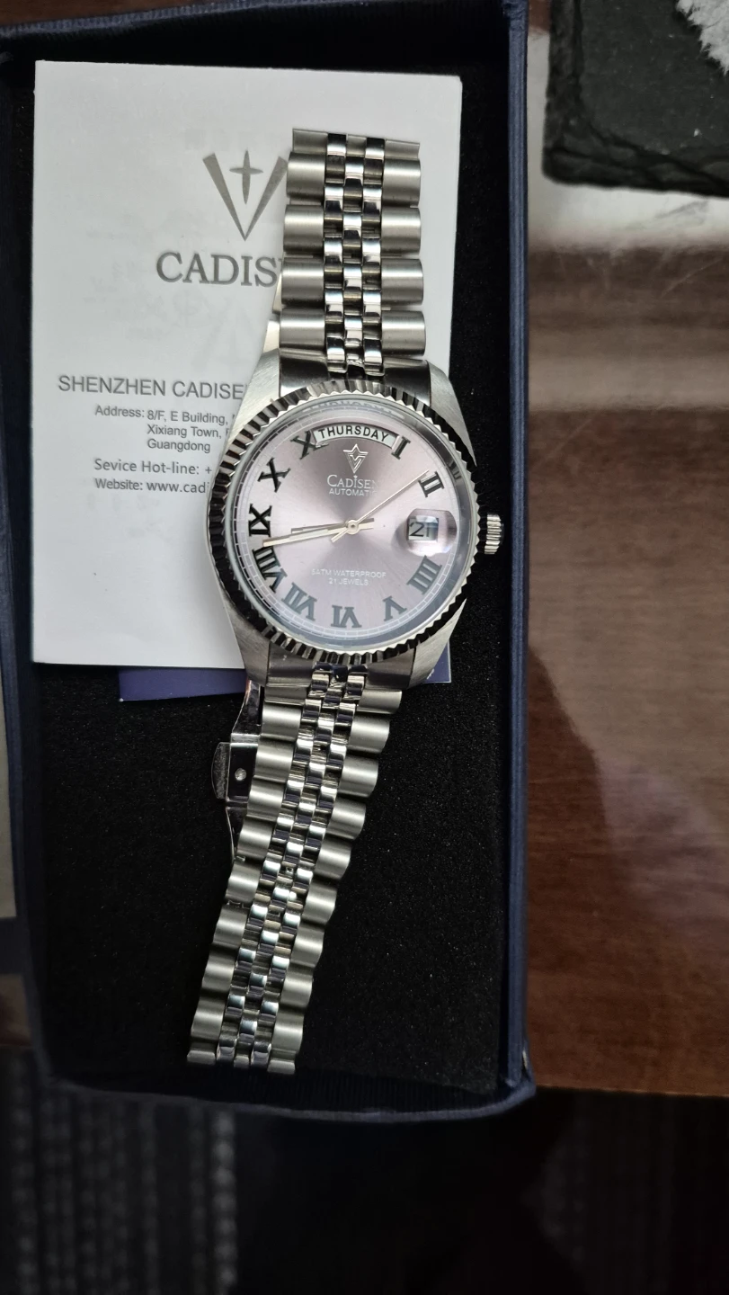 CADISEN Automatic Watch - Silver Stainless Steel - photo 2