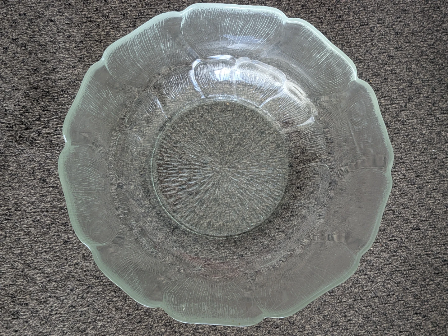Glass Serving Bowl and Small Dishes Set