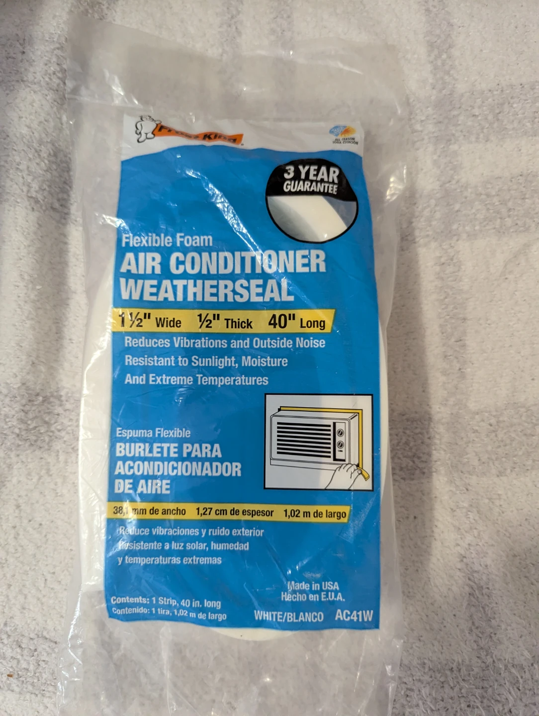 Frost King Air Conditioner Weathersel 40" Long White