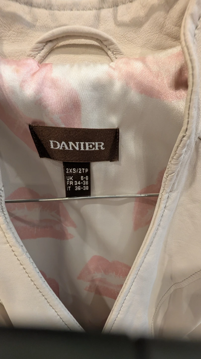 Daniier Leather Jacket - Cream - photo 2