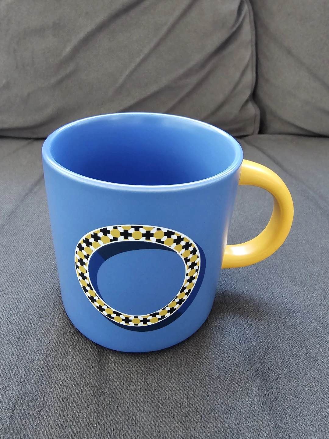 Indigo OUI Monogram "O" Mug ☕️ ⚽️