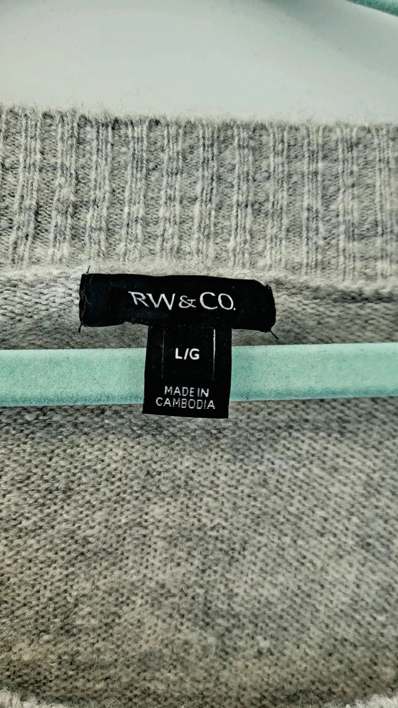 RW&CO. Grey Marled Knit Sweater - photo 2