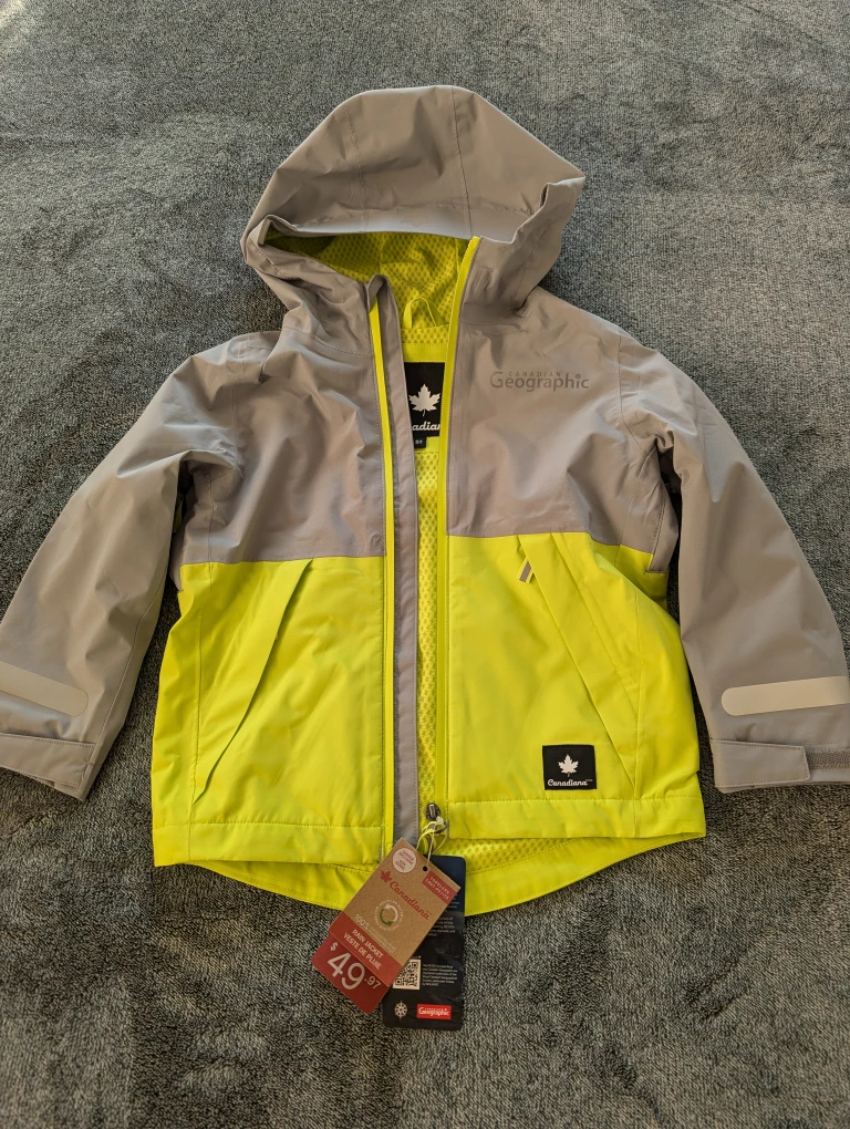 Canadian Geographic Kids Rain Jacket - Size 5T - photo 2