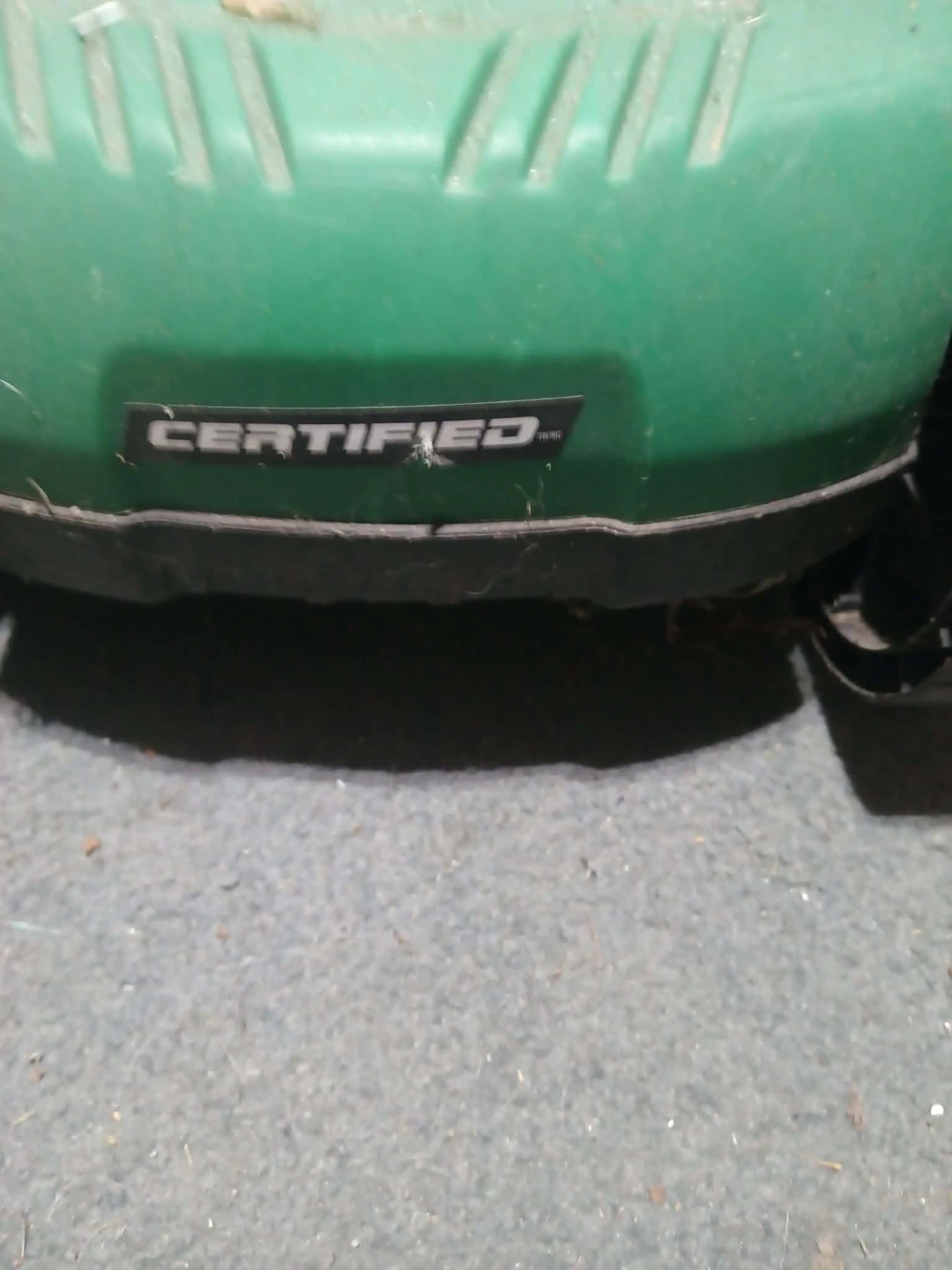 Green Electric Lawn Mower