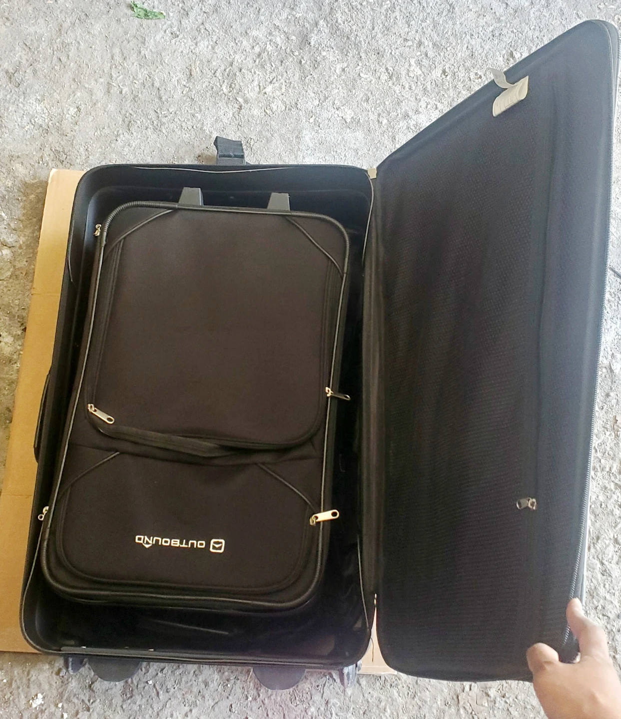 Black Carry-On Luggage Set