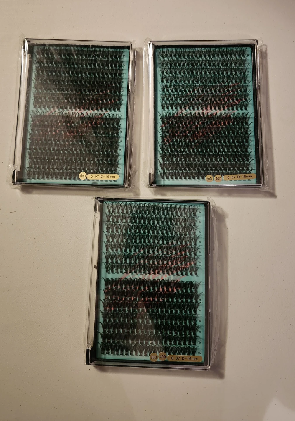 Cluster Lashes 0.07 D 16mm - photo 2