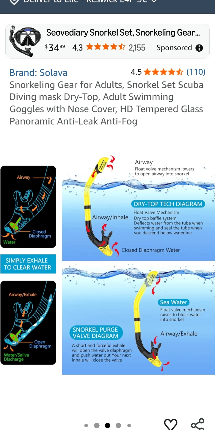 2 Solava Snorkel Setsfor Adults - photo 3