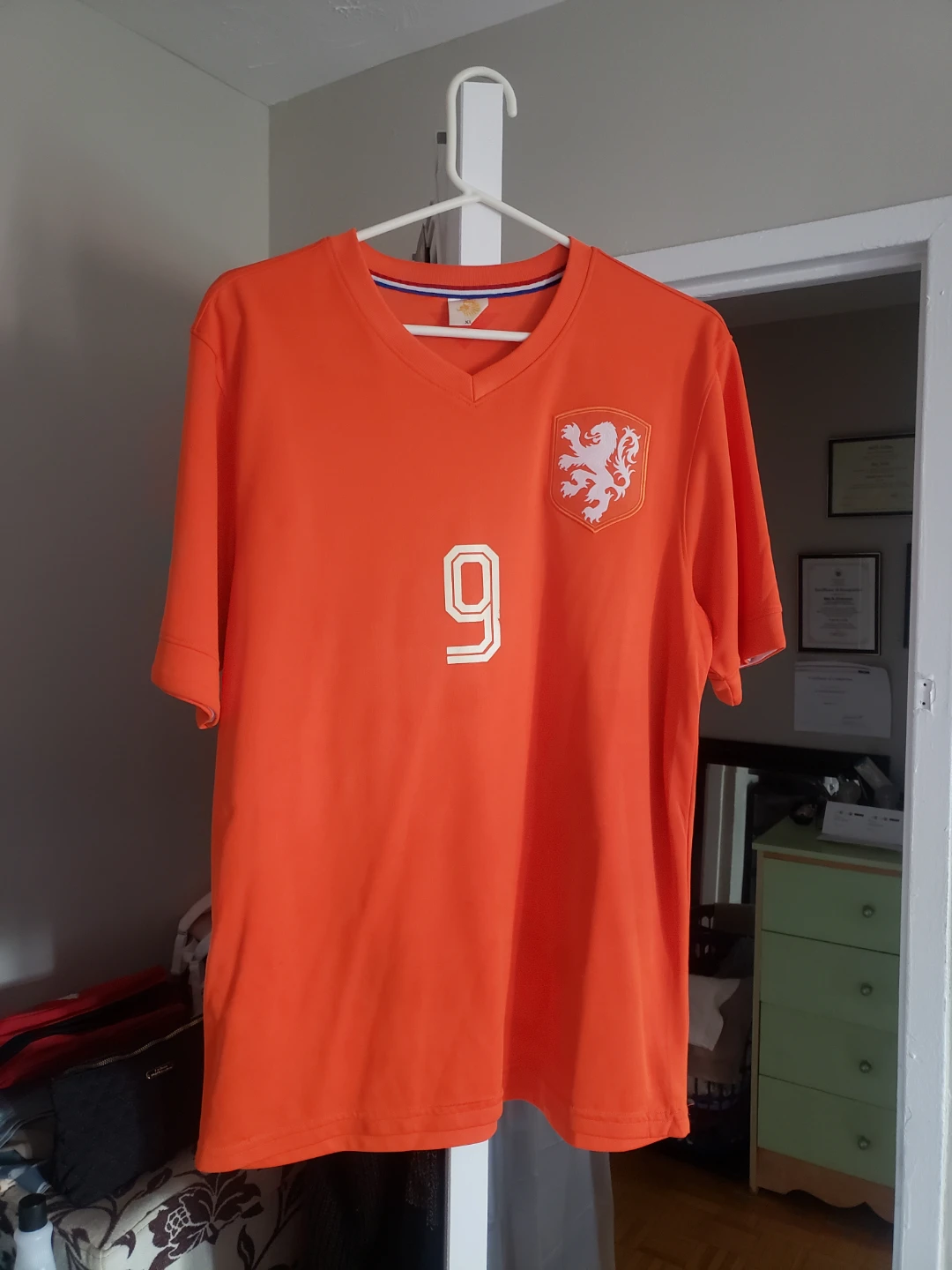 Netherlands Orange Soccer Jersey & Shorts V. Persie #9