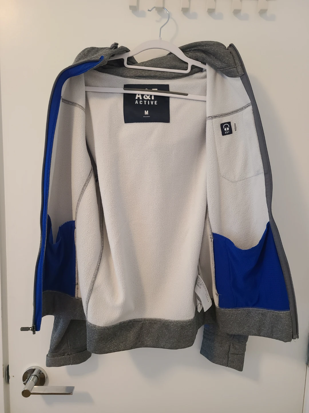 A&F Active Grey Full-Zip Hoodie - photo 3