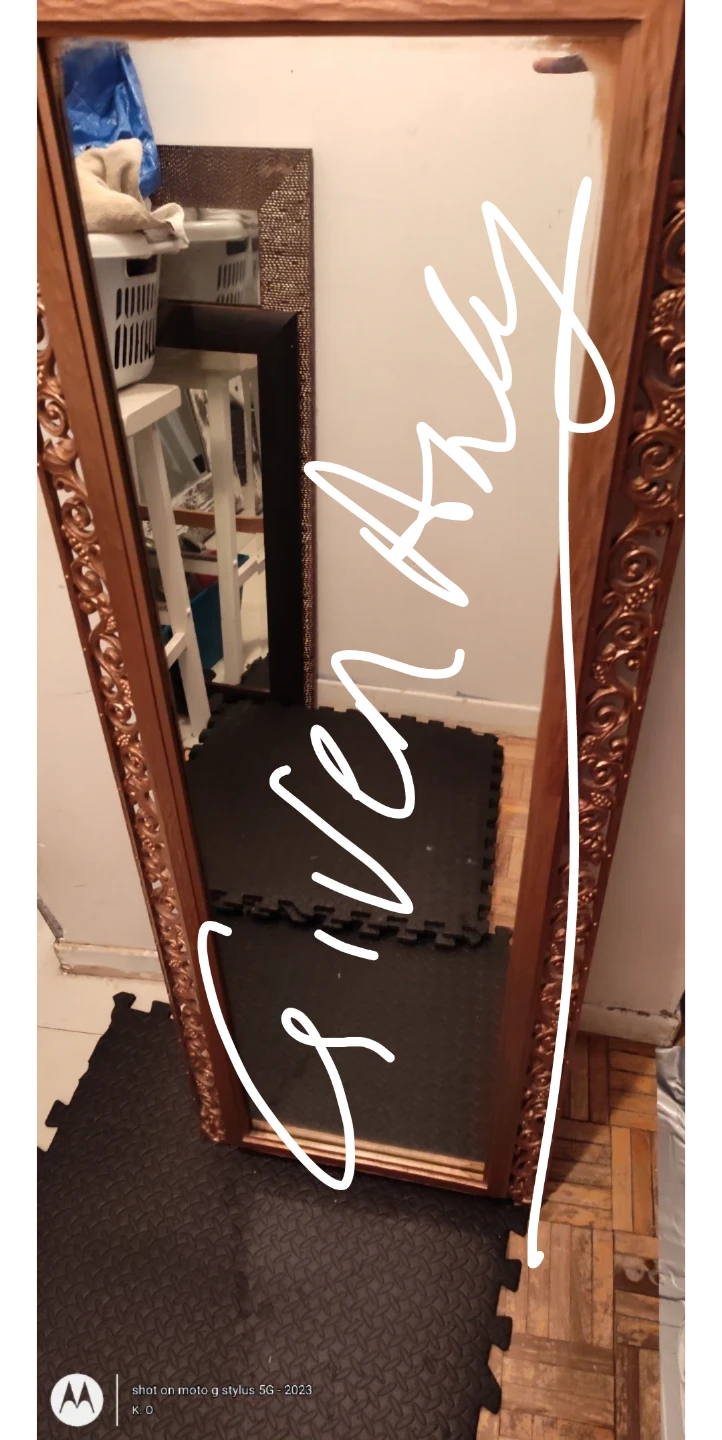 ⚽FREE Mirrors (Ornate Gold Full-Length & Large Rustic White)