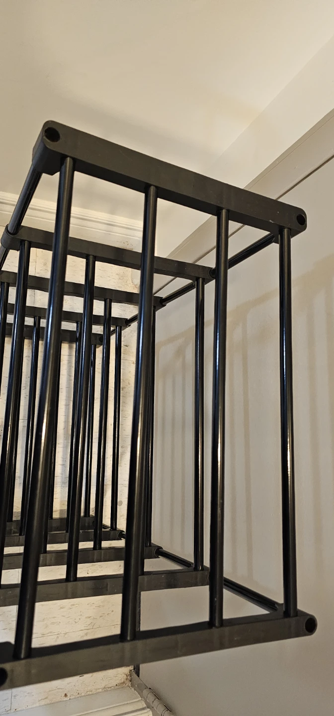 Adjustable Black 5-Tier Shoe Rack - photo 3