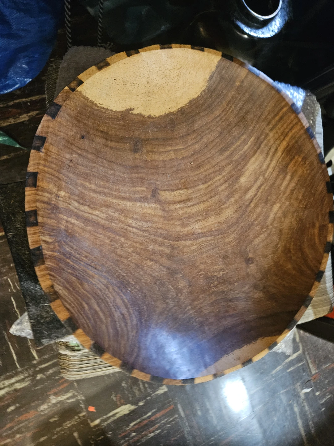 Large Wooden Decorative Bowl - photo 3