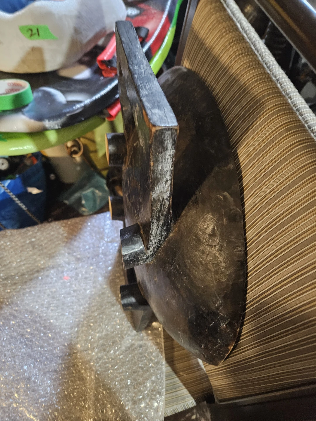 Large Wooden Decorative Bowl - photo 5
