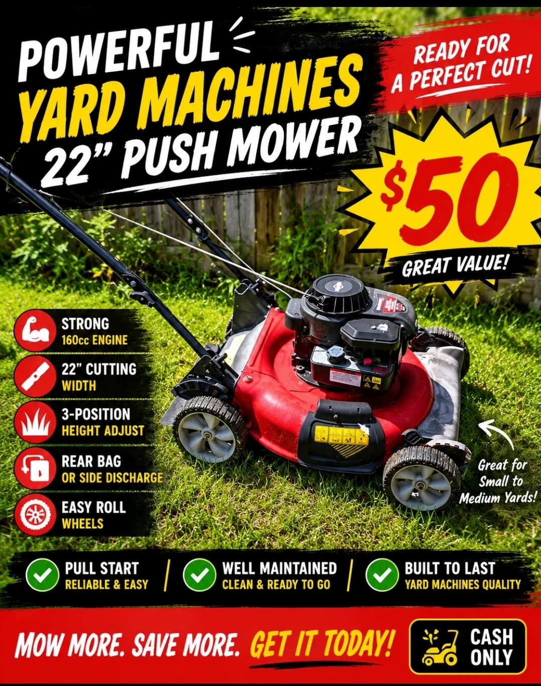 Yard Machines 22" Push Mower