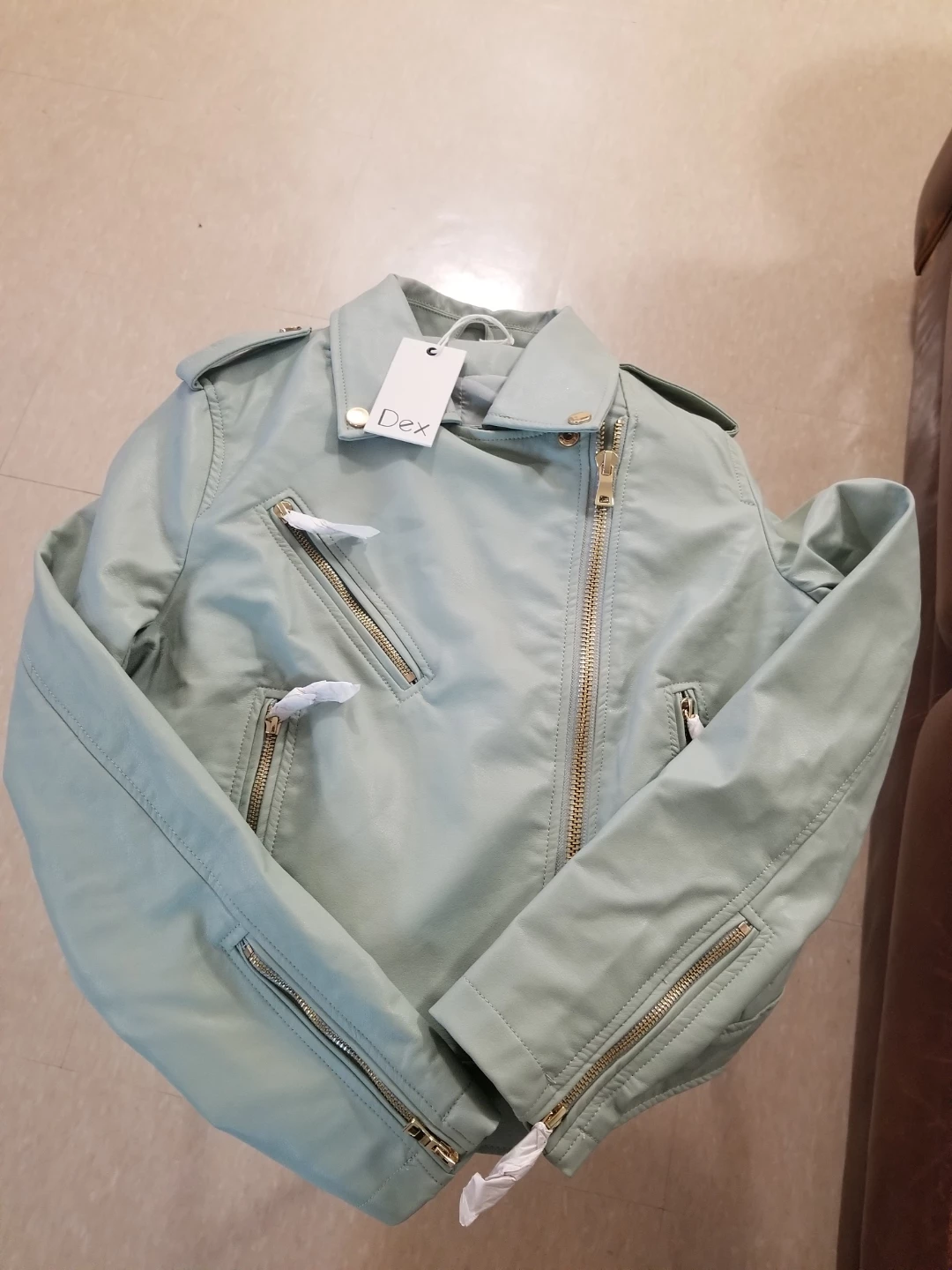 Dex Faux Leather Moto Jacket - photo 2
