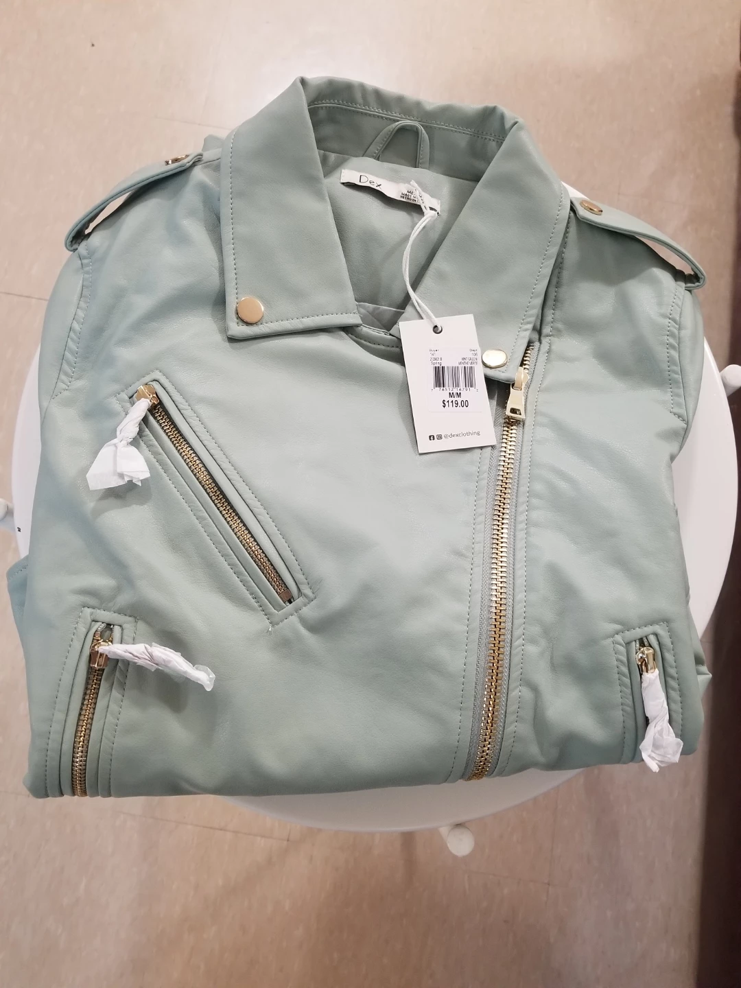 Dex Faux Leather Moto Jacket - photo 3