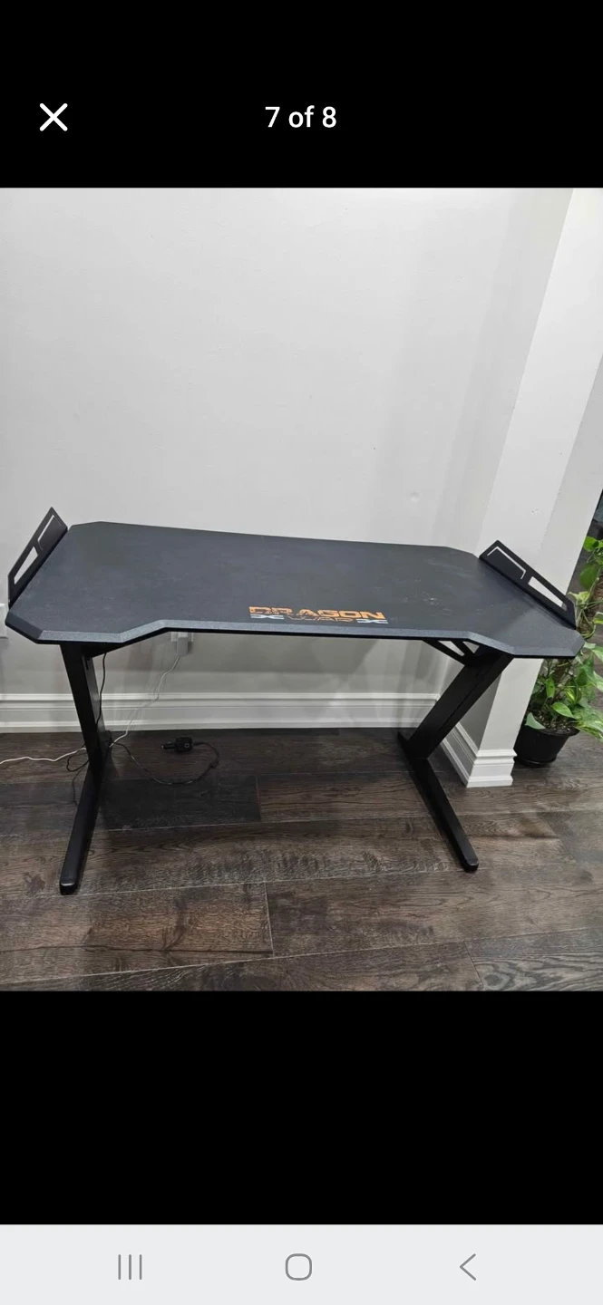 LED lights Gaming desk sturdy Dragon War.Computer desk